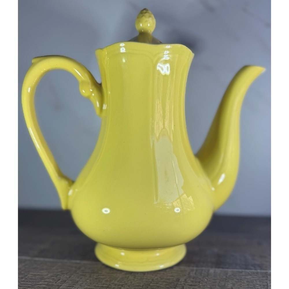 Buttercup Federalist Ironstone Yellow Coffee Pot  Or Teapot